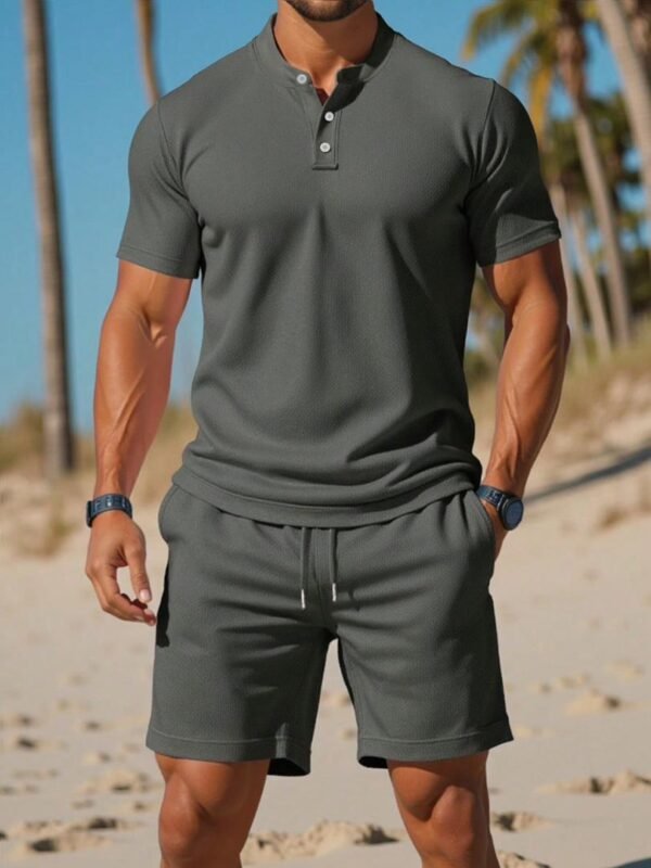 ENSEMBLE H2 Ensemble Homme Eté - Polo &Short | Look Chic &Décontracté