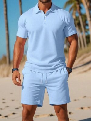 Ensemble Homme Eté - Polo &Short | Look Chic &Décontracté